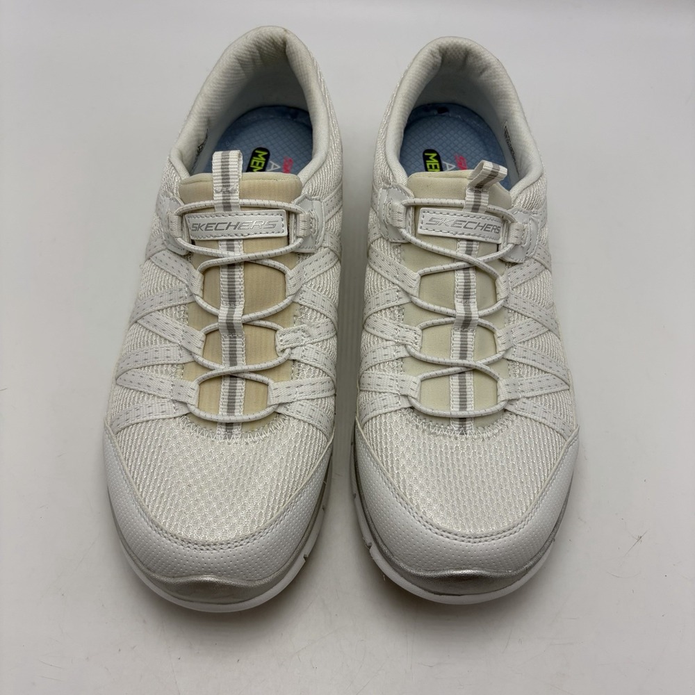 Skechers Gratis Strolling Womens 8.5 White Athletic Running Shoes Sneakers
